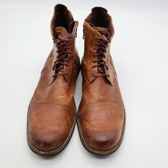 Timberland City 6" Earthkeepers Men's 11 Side Zip Boots Brown Leather Cap Toe - Picture 2 of 10